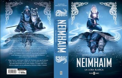 La cubierta y la contracubierta de Neimhaim 3 reflejan una doble perspectiva, la de Astryt y la de Nídunn. Fuente: neimham.com