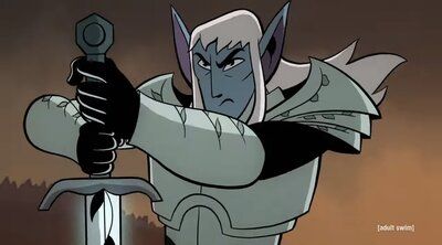 Eldred es un elfo azul y guerrero en la serie de Unicornio: los guerreros eternos.
