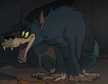 Seres fantásticos como el hombre lobo también tienen cabida en La serie  Unicornio: los guerreros eternos. Además, en la imagen también se puede apreciar la estética clásica del dibujo