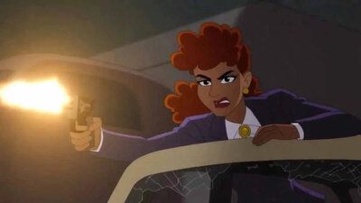 La abogada Bárbara Gordon colabora activamente con su padre, el comisario Gordon, y su ayudante, la detective Renée Montoya. Imagen: Amazon Prime Video.