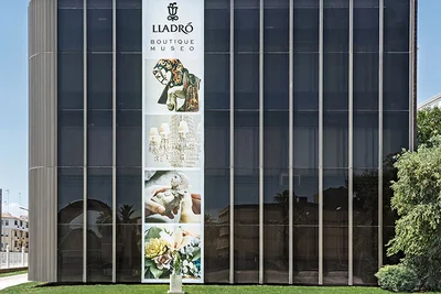 Vista lateral del Museo Lladró de Valencia, Ciudad de la Porcelana. Imagen: Museo Lladró.