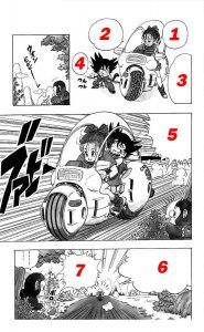 El orden de lectura de un manga es de derecha a izquierda y de arriba a abajo. Al principio puede confundir un poco pero pronto le pillas el truco. Imagen: https://wasabimanga.com/como-se-lee-un-manga/