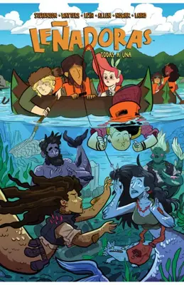 Gran parte del tercer volumen de Leñadoras se desarrolla bajo el mar, con concierto incluido. Foto: Penguin Random House.